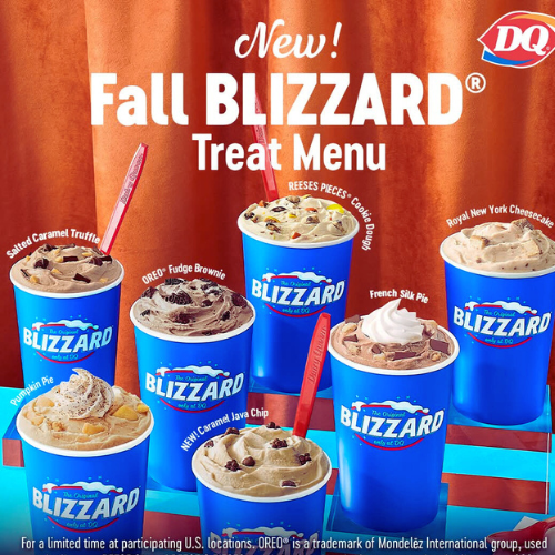 dairy queen treat menu flavour