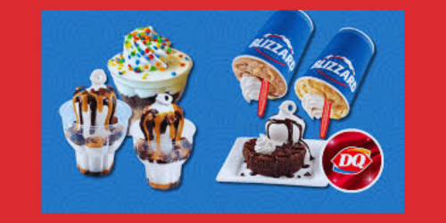 Dairy Queen Ice Cream Menu